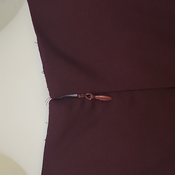 VTG SHELBY NITES 1990s Purple Embellished Pleated Neck Sheath Holiday Dress - Picture 4 of 9